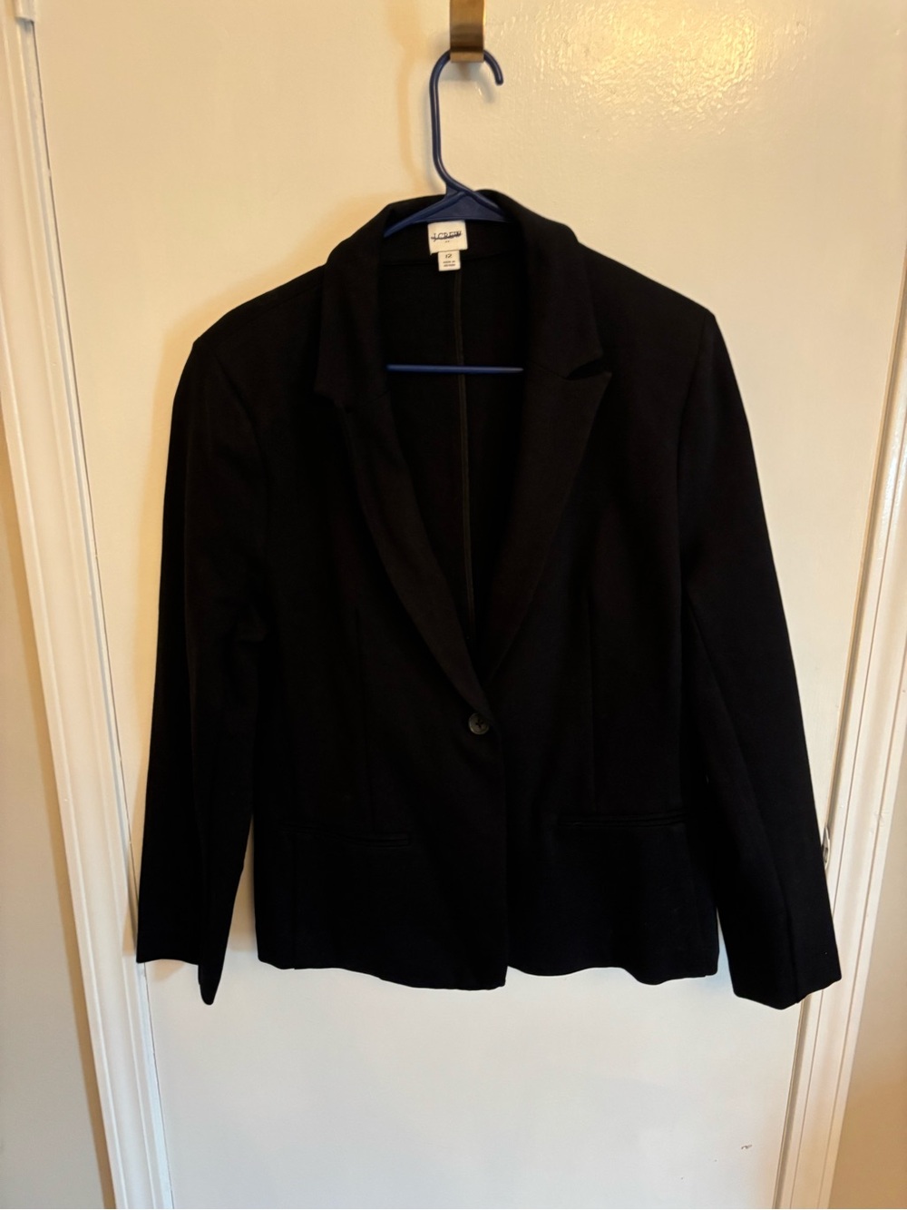Classic J Crew Factory Black Women's Blazer Jacket size 12